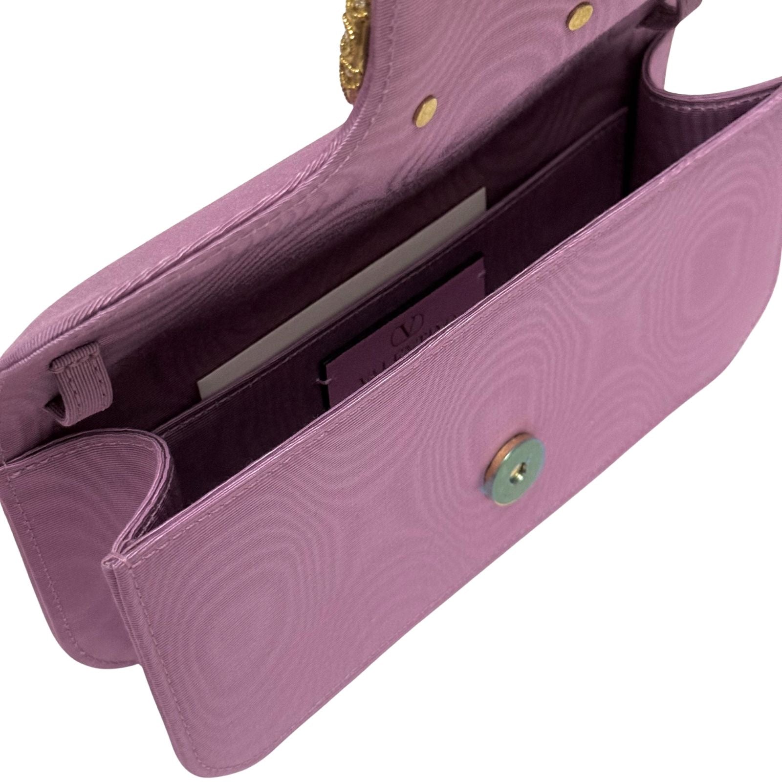 Valentino Loco Embellished Clutch Bag in Moire