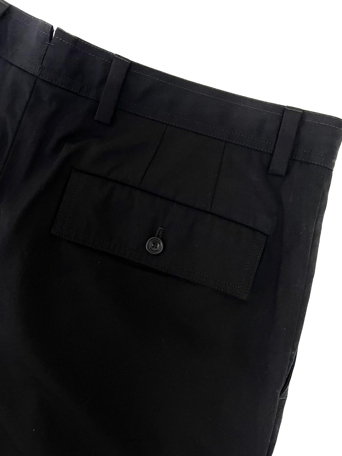 Burberry Black Shorts with Iconic Classic Stripe