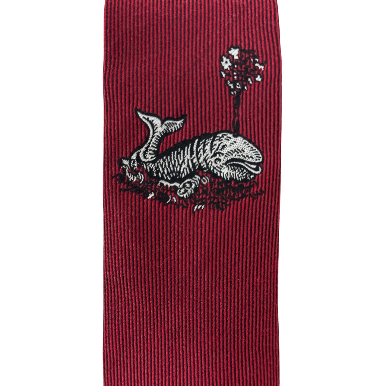 Gucci Maroon Silk Tie