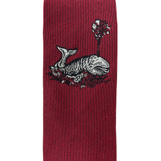 Gucci Maroon Silk Tie