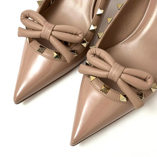 Valentino 60mm Rockstud Bow Slingback Pumps