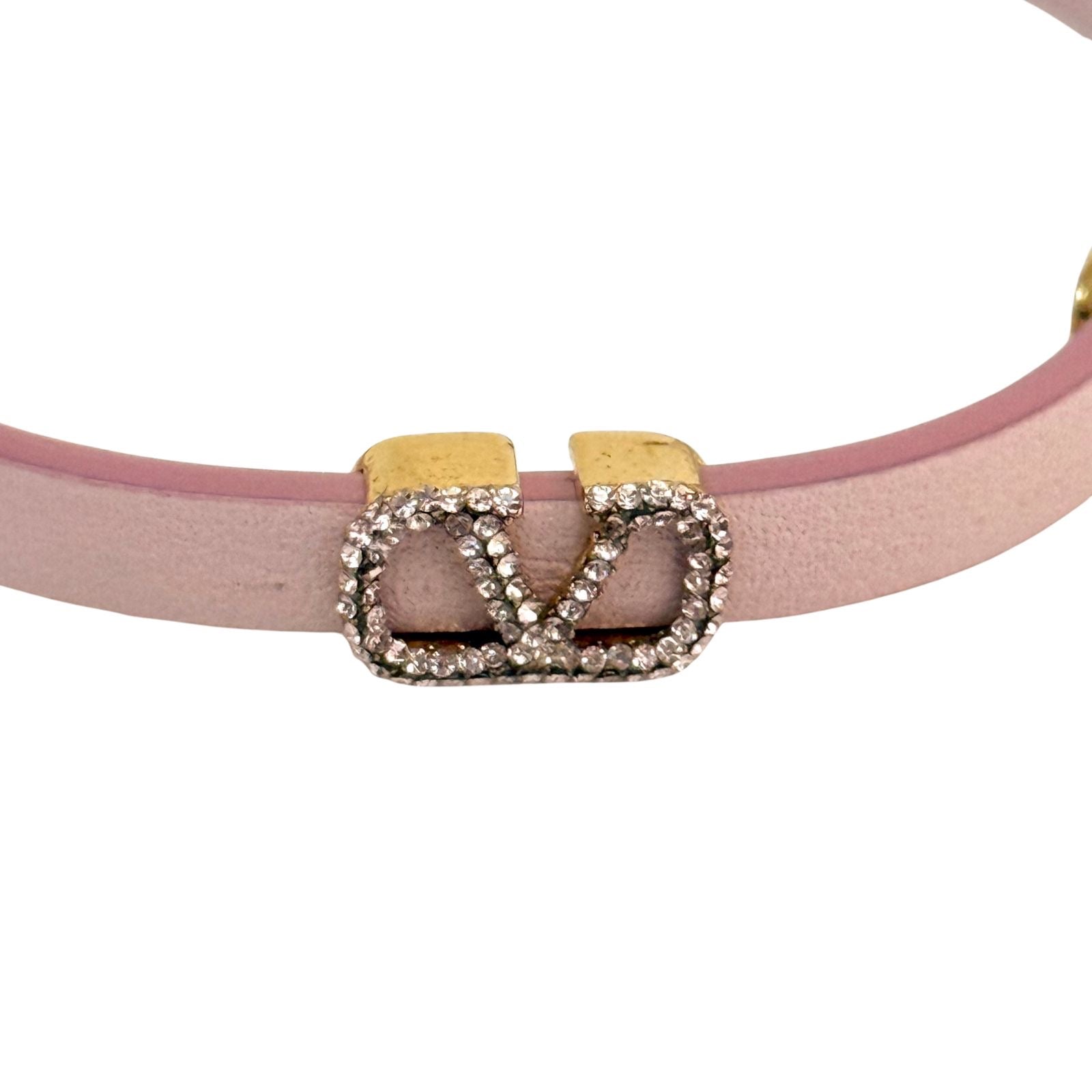 Valentino Garavani Vlogo Leather Bracelet