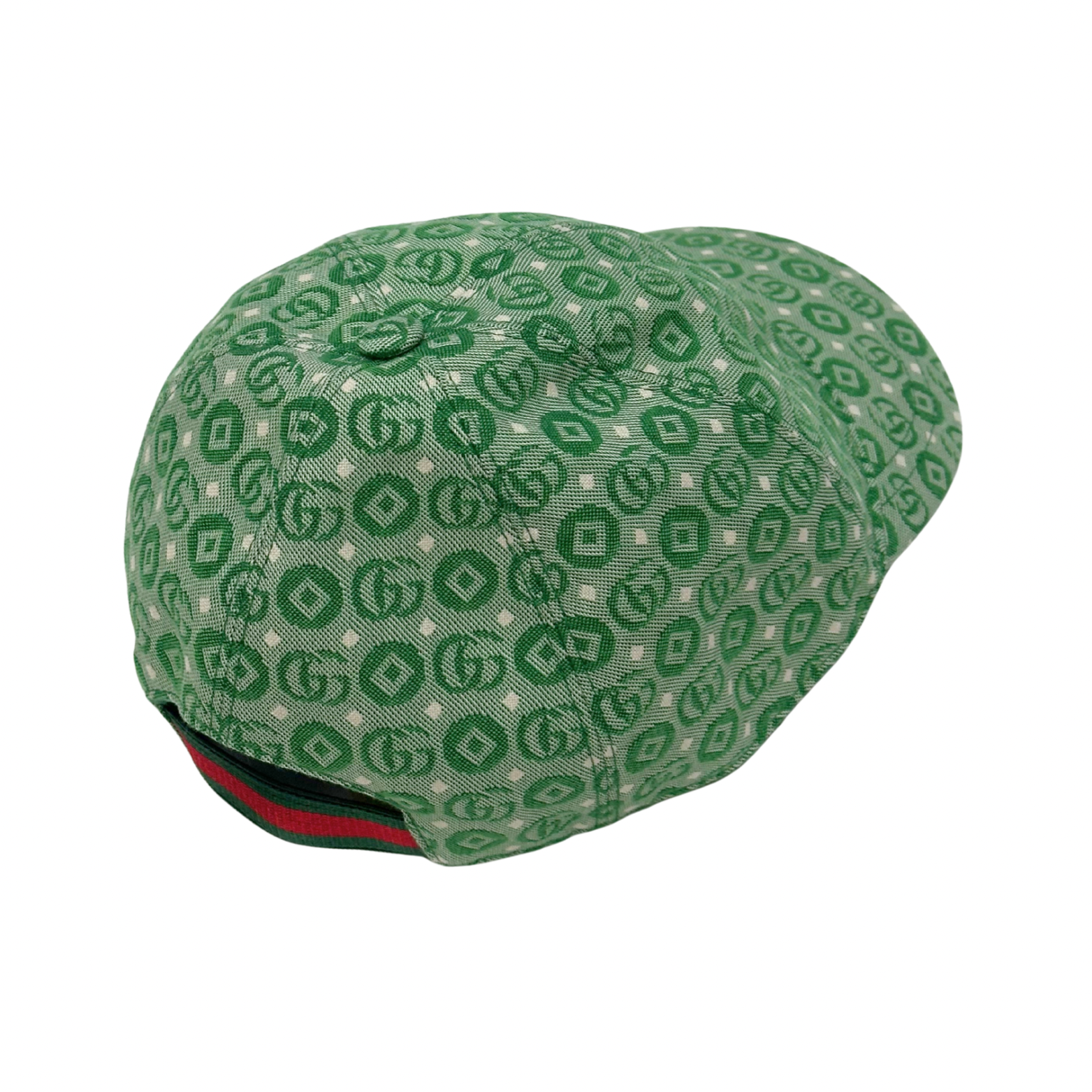Gucci Double G Green Jacquard Cap