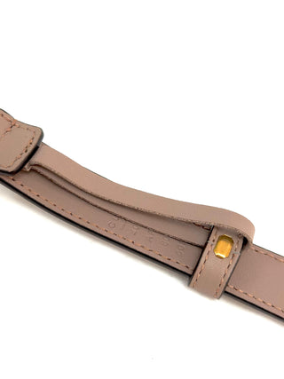 Gucci Leather Belt With GG Gold Buckle