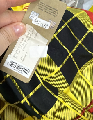 Burberry Multicolor Vibrant Yellow Scarf