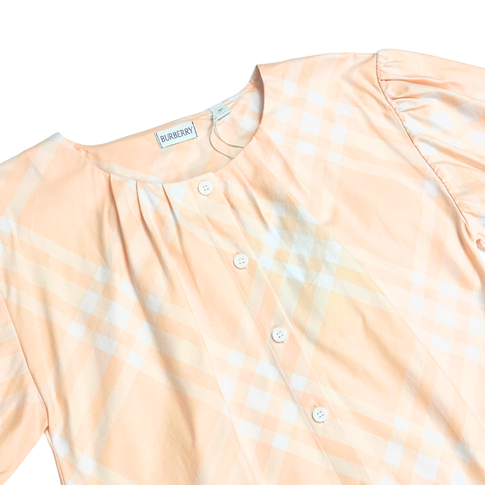 Burberry Peach Caro Patch Button Shirt