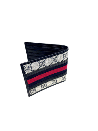 Gucci GG Black Grey Coin Wallet