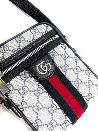 Gucci GG Black Grey Small Crossbody Bag