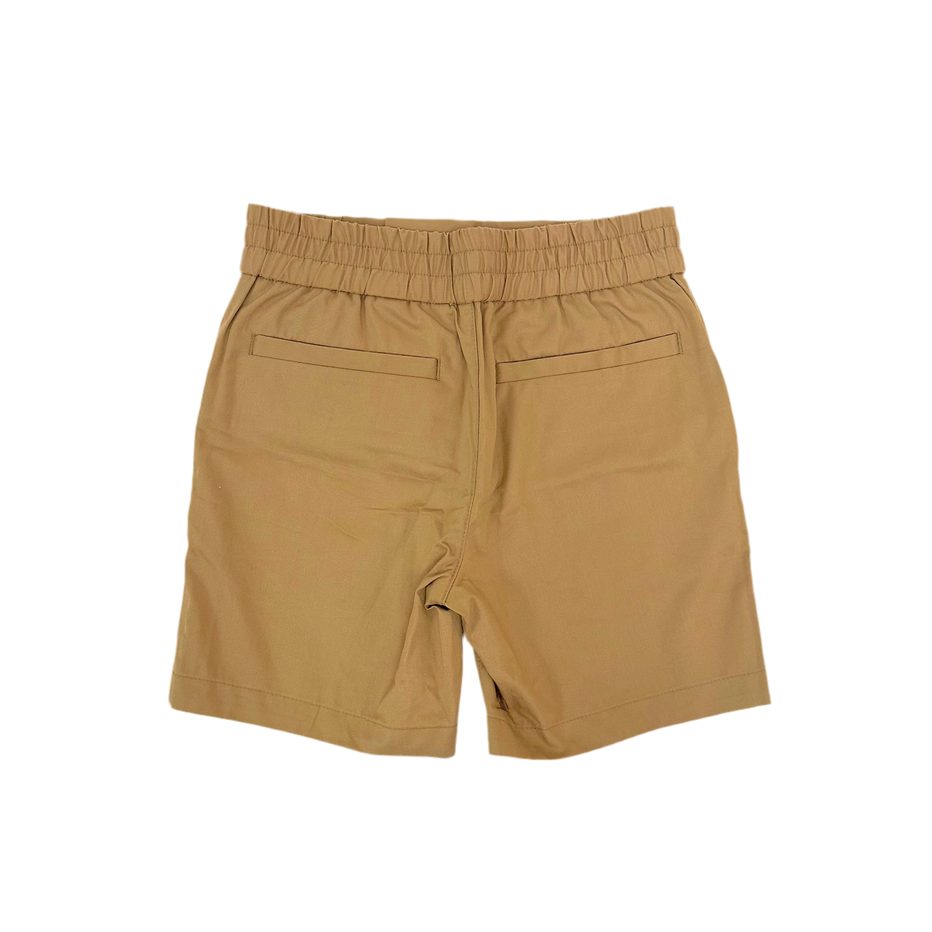Burberry Beige Shorts with Horse Logo Embroidered