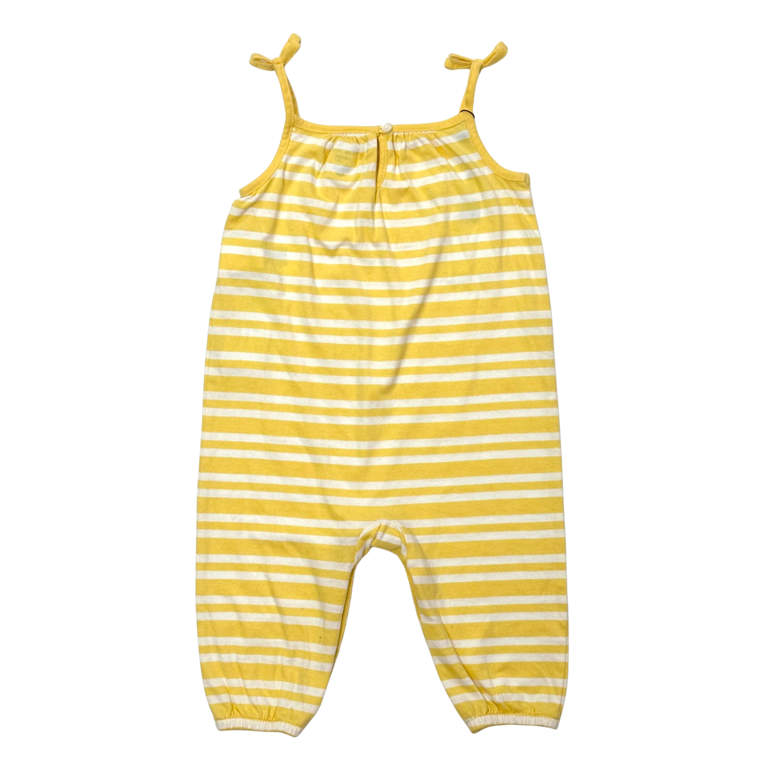 Ralph Lauren yellow stripe baby onesie