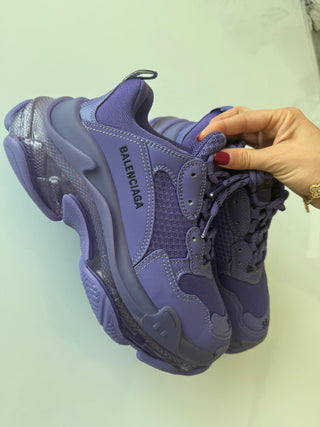 Balenciaga Triple S Sneakers Purple