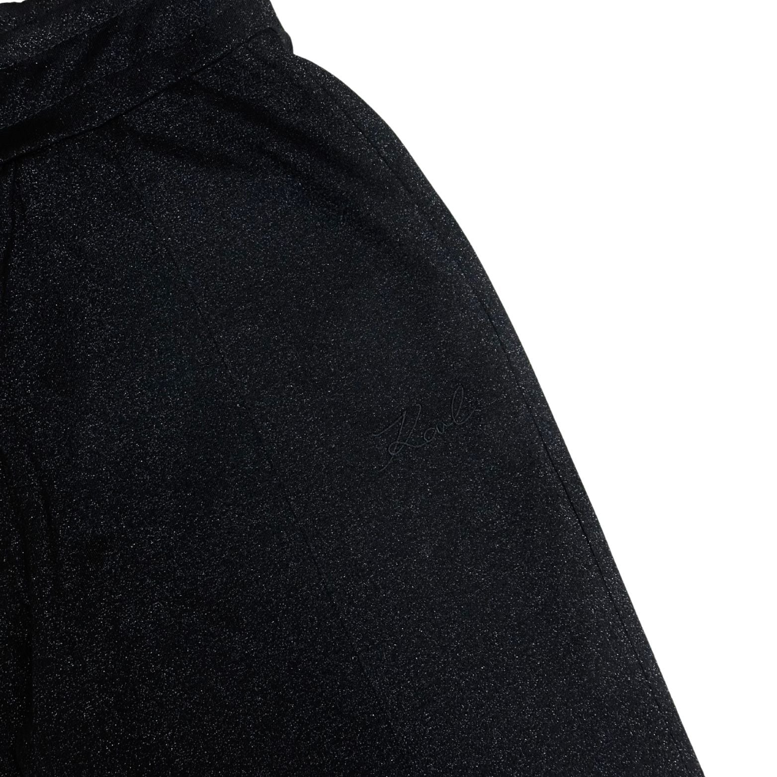 Karl Lagerfeld Glitter Leggings Black