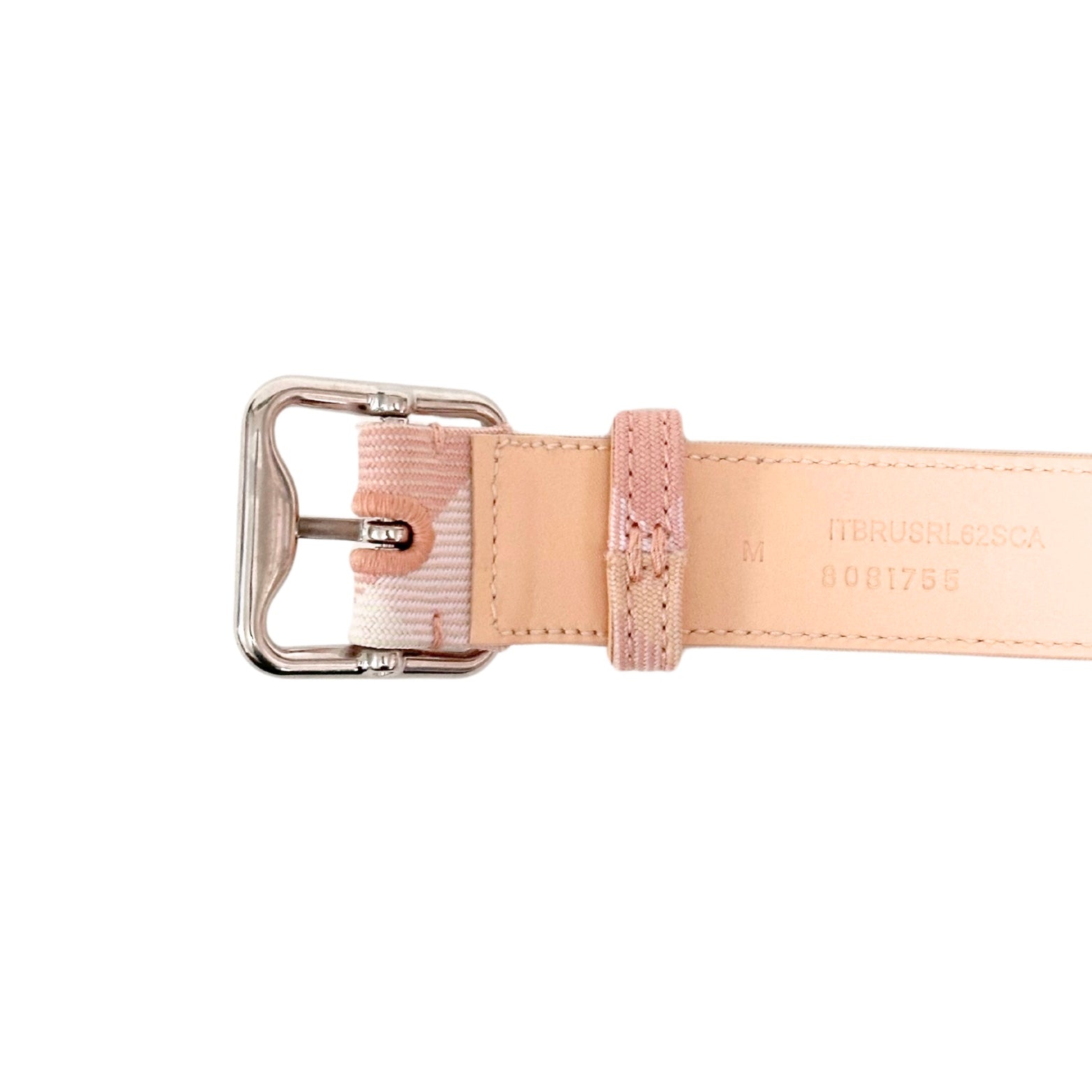 Burberry Peach White Caro Patch Lady Belt