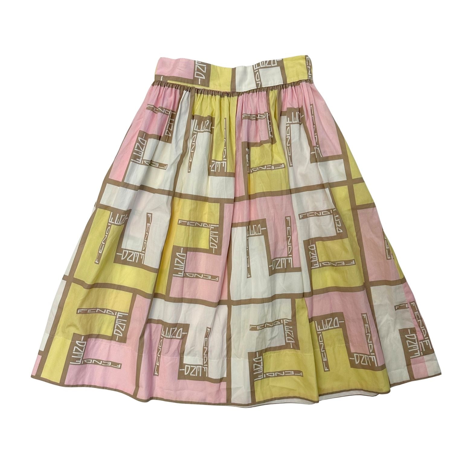 Fendi Logo Puzzle Skirt