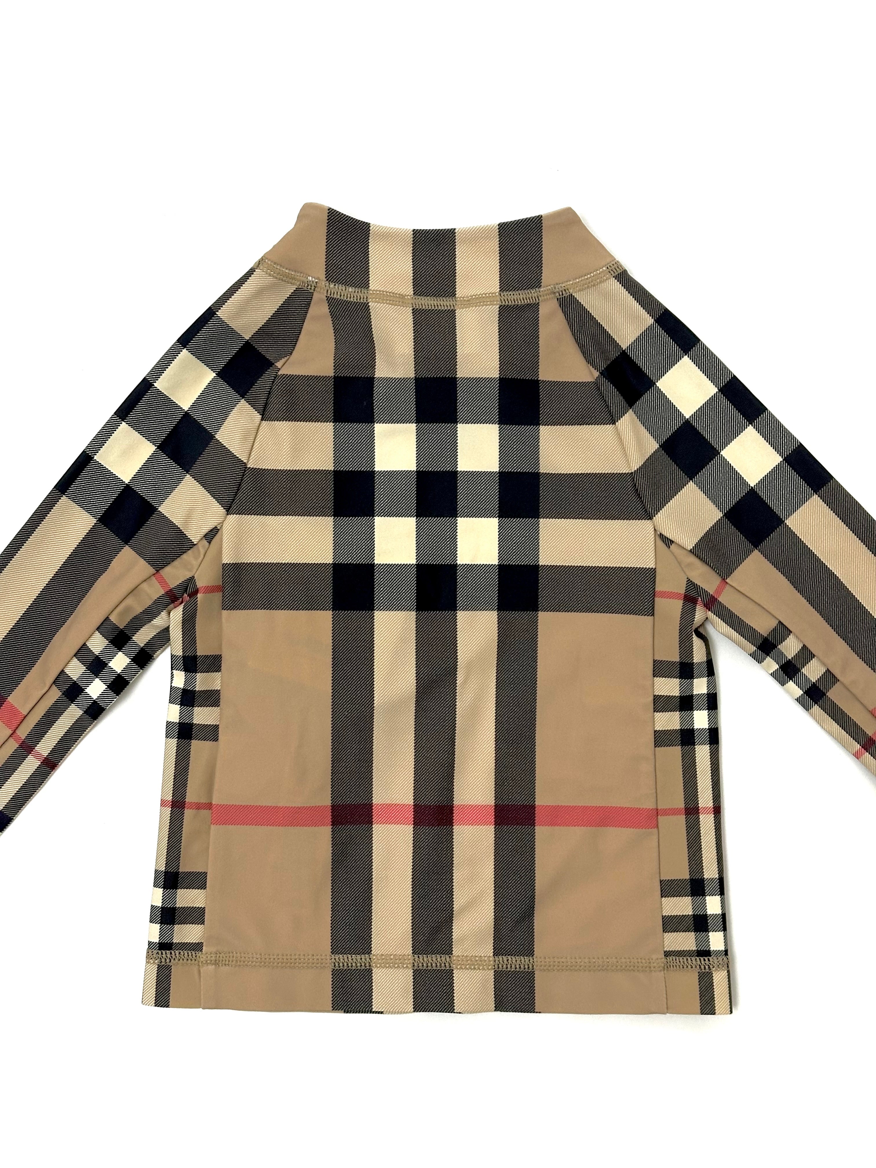 Burberry Classic Vintage Design Sun Protection Swim Shirt