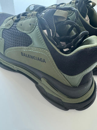 Balenciaga Triple S Khaki Sneakers