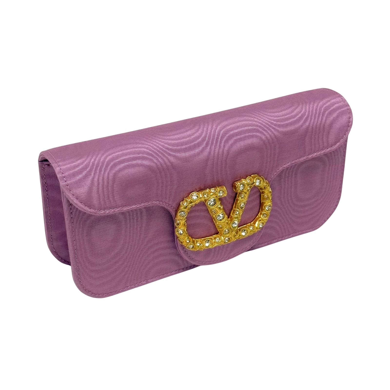 Valentino Loco Embellished Clutch Bag in Moire