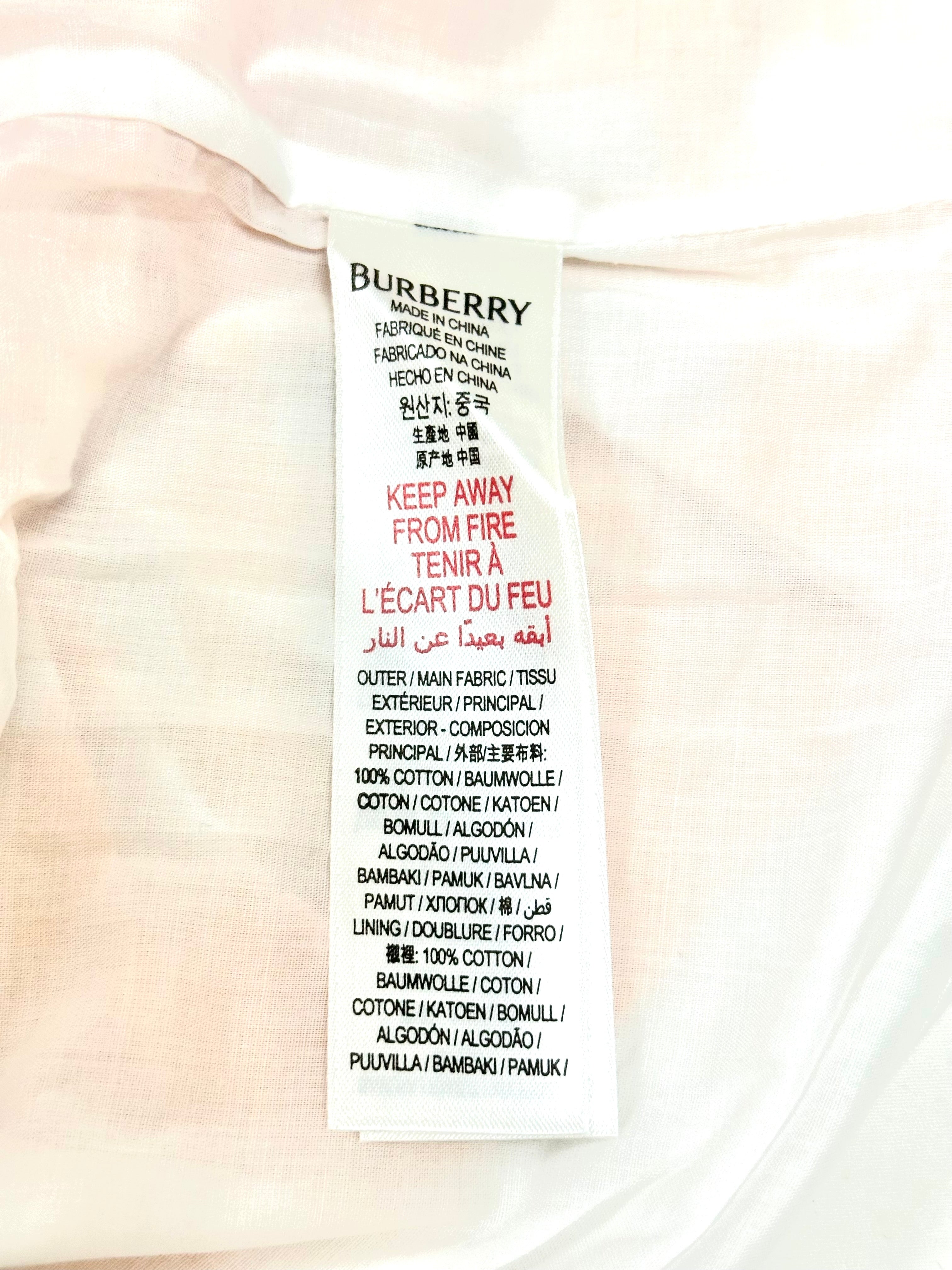 Burberry Peach Classic Caro Patch Skirt