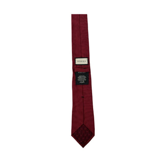 Gucci Maroon Silk Tie