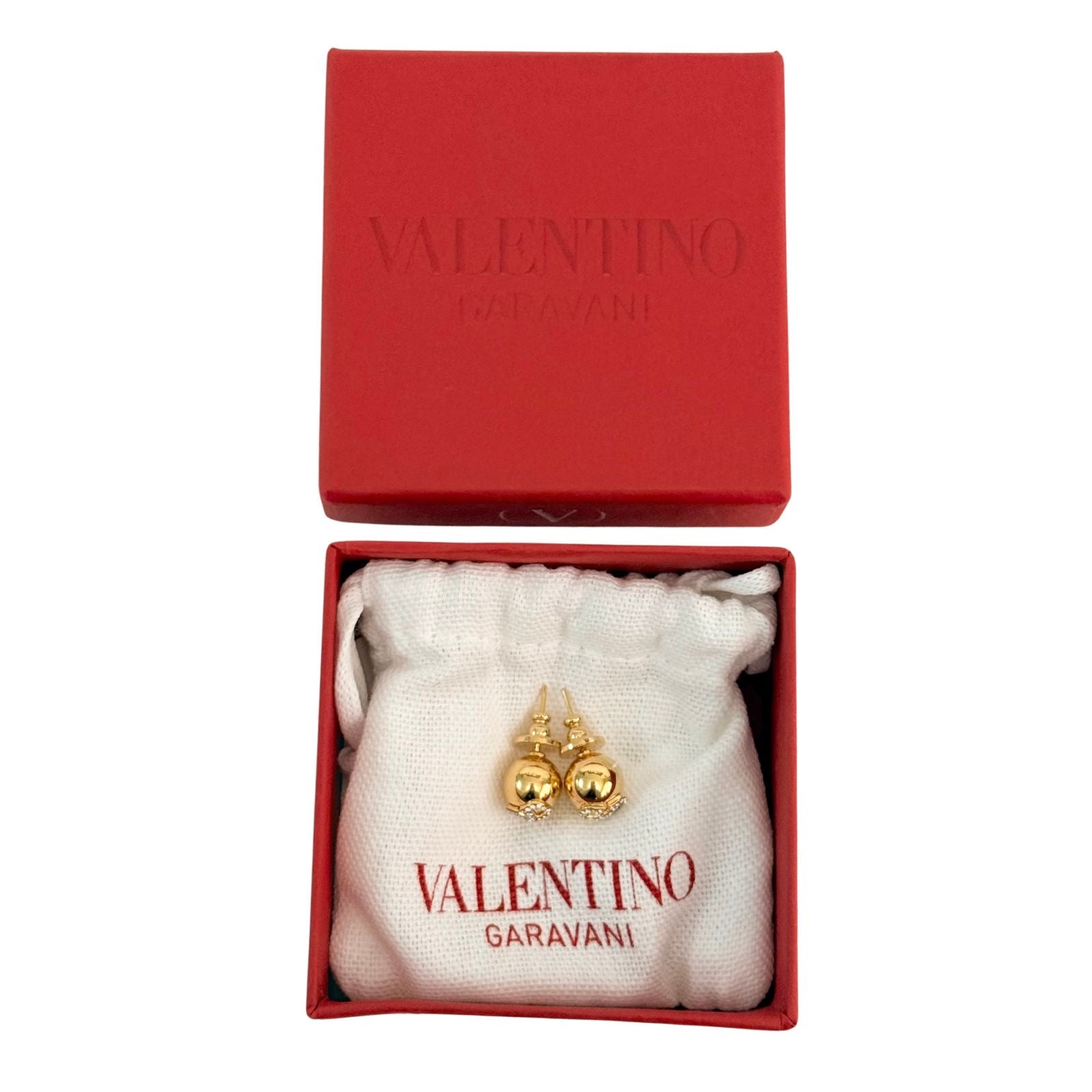 Valentino Garavani VLogo Stud Earrings