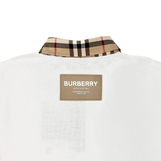Burberry White Vintage Check Polo Shirt