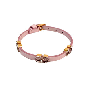 Valentino Garavani Vlogo Leather Bracelet