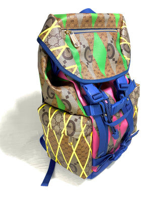 Gucci Rhombus GG Print Backpack