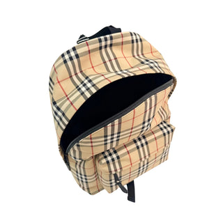 Burberry Check Canvas Backpack