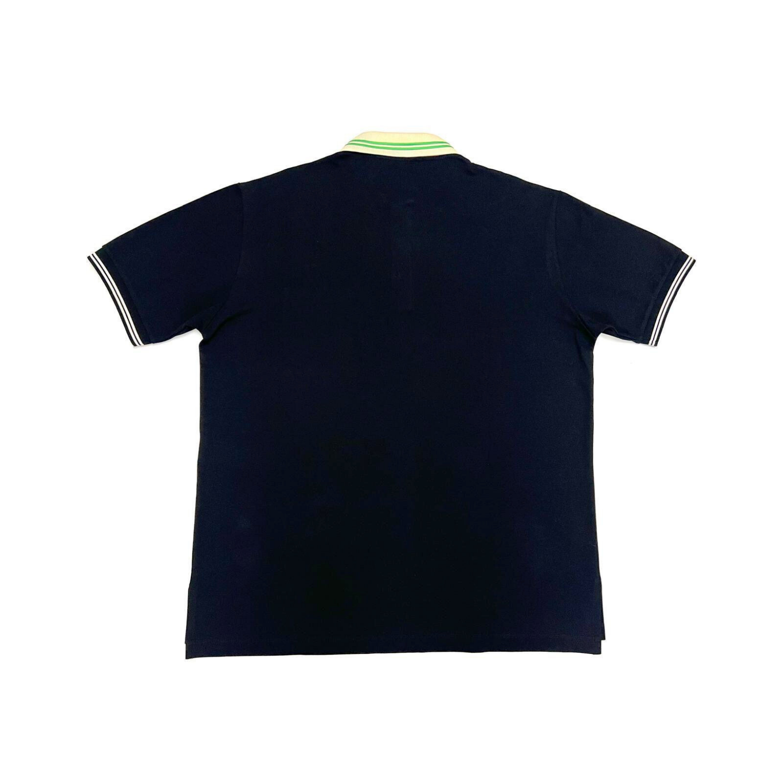 Gucci Black White Collar Polo Shirt