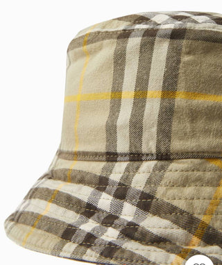 Burberry Army Green Caro Patch Bucket Hat