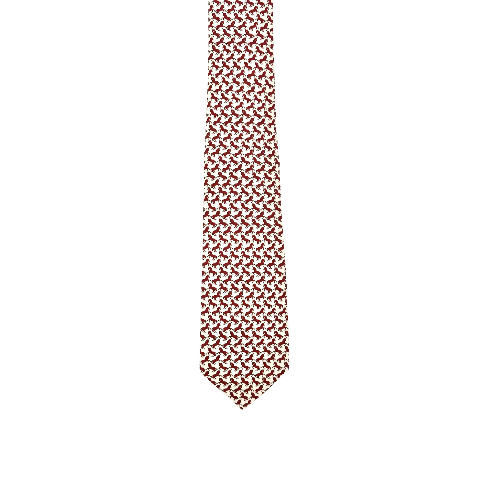 Gucci White / Red Silk Tie