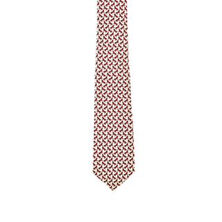 Gucci White / Red Silk Tie
