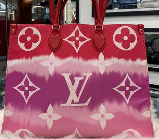 Louis Vuitton Red Pink Escale GM On the Go