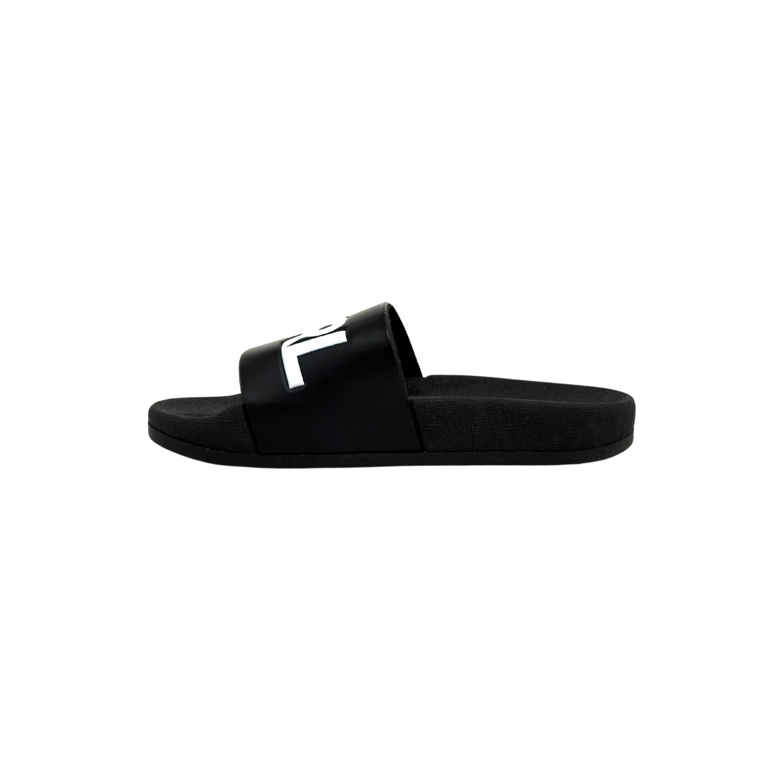 Karl Lagerfeld Black Logo Slides