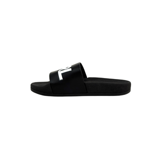 Karl Lagerfeld Black Logo Slides