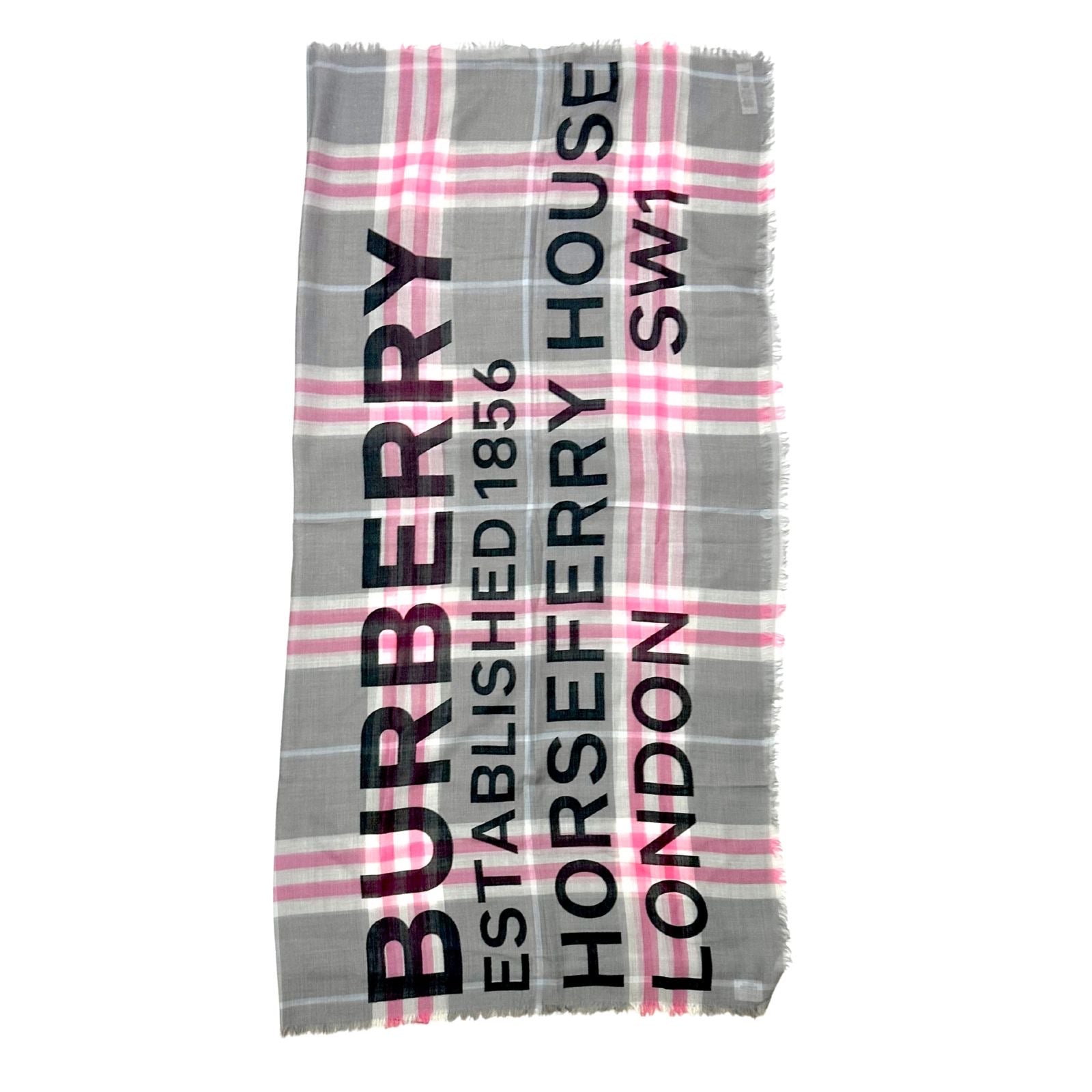 Burberry Giant Check Wolle and Silk Scarf 140cm x 140cm