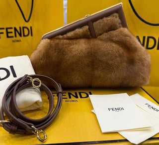 Fendi 1st Small Brown Fox Fur Bag