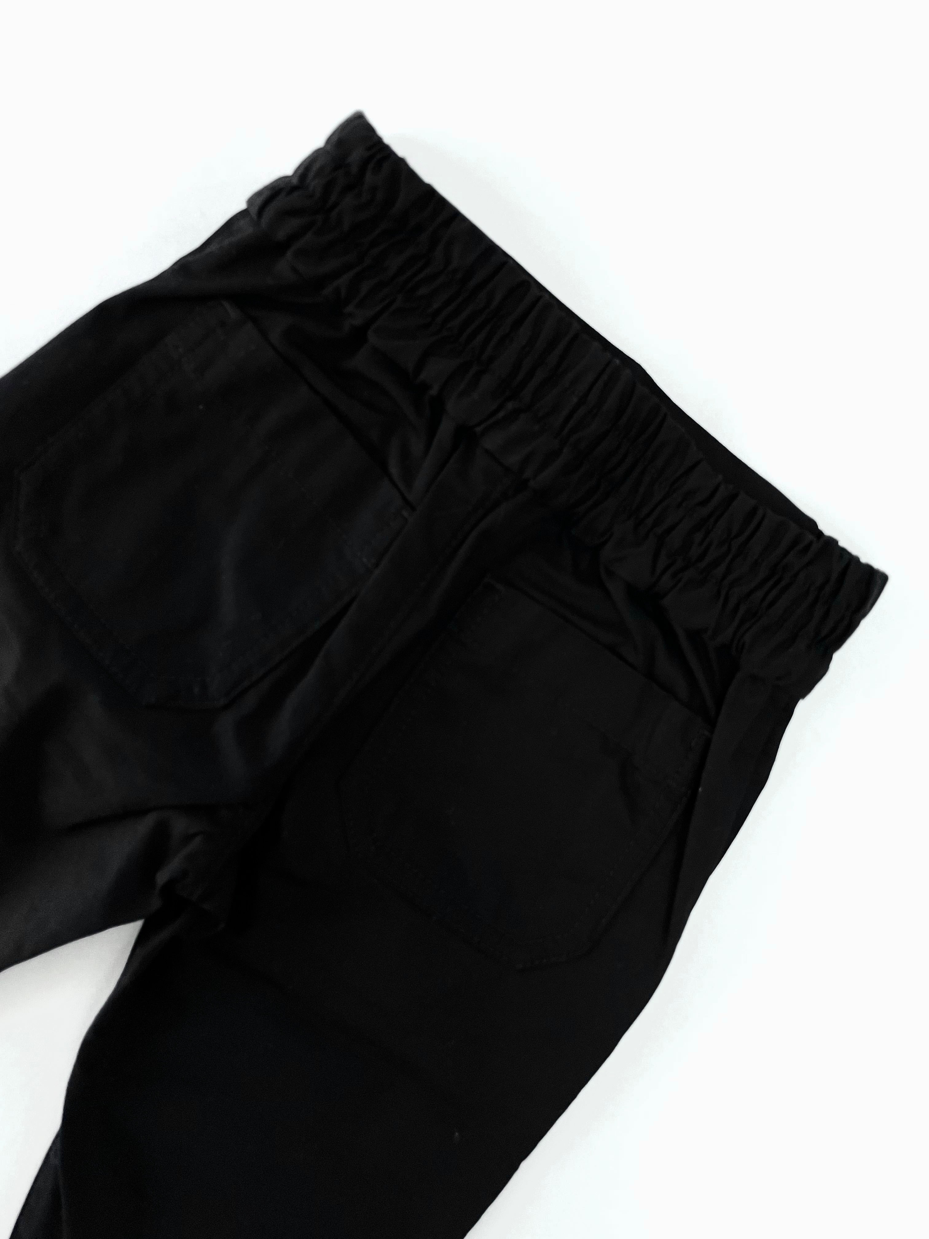 Burberry Black Trousers with TB Emroidered Logo