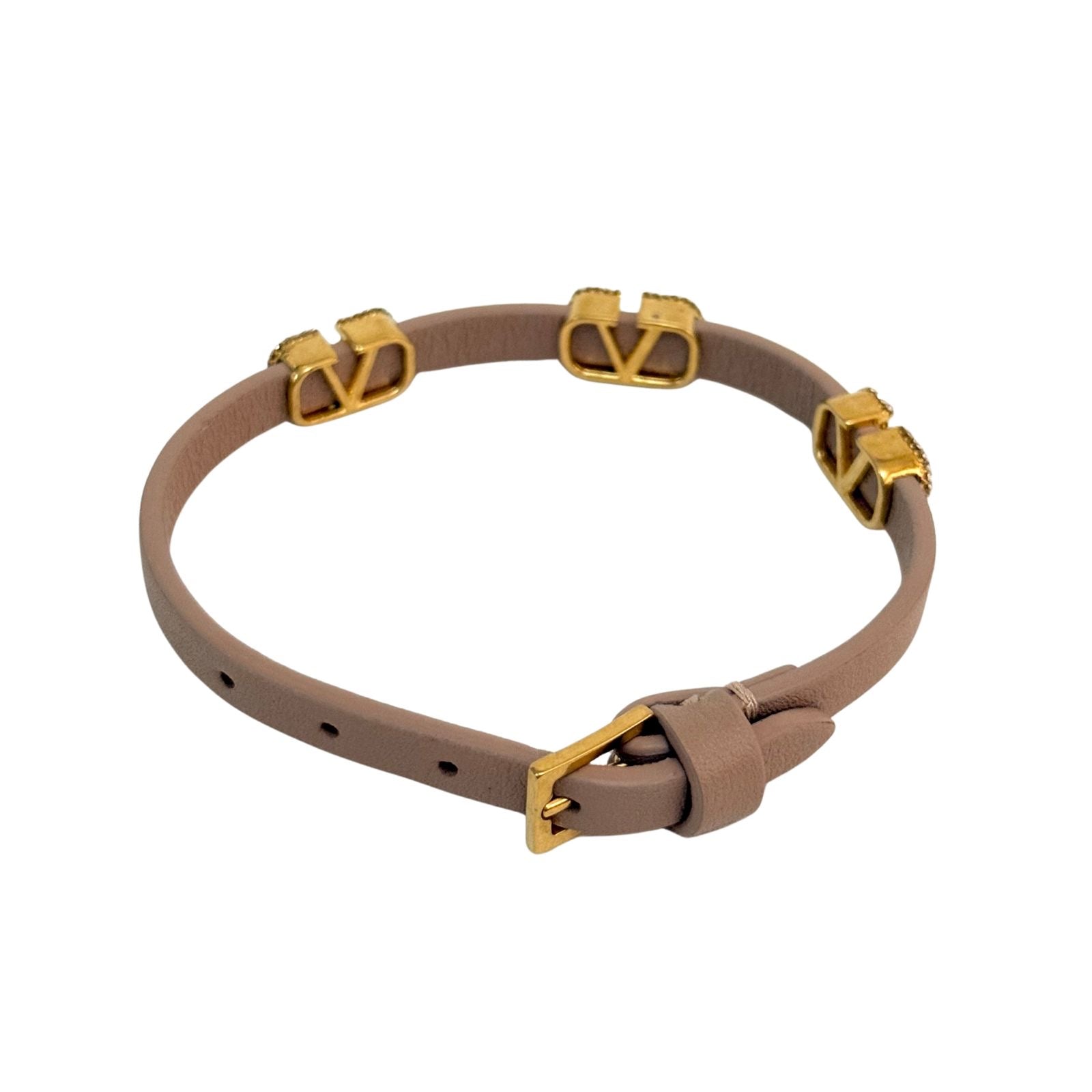 Valentino Garavani VLogo Leather Bracelet