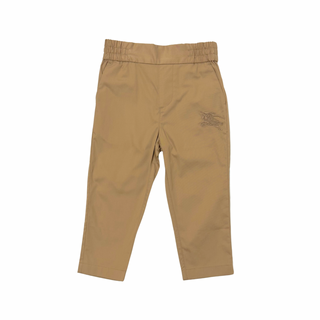 Burberry Beige Horse Embroidered Long Trousers