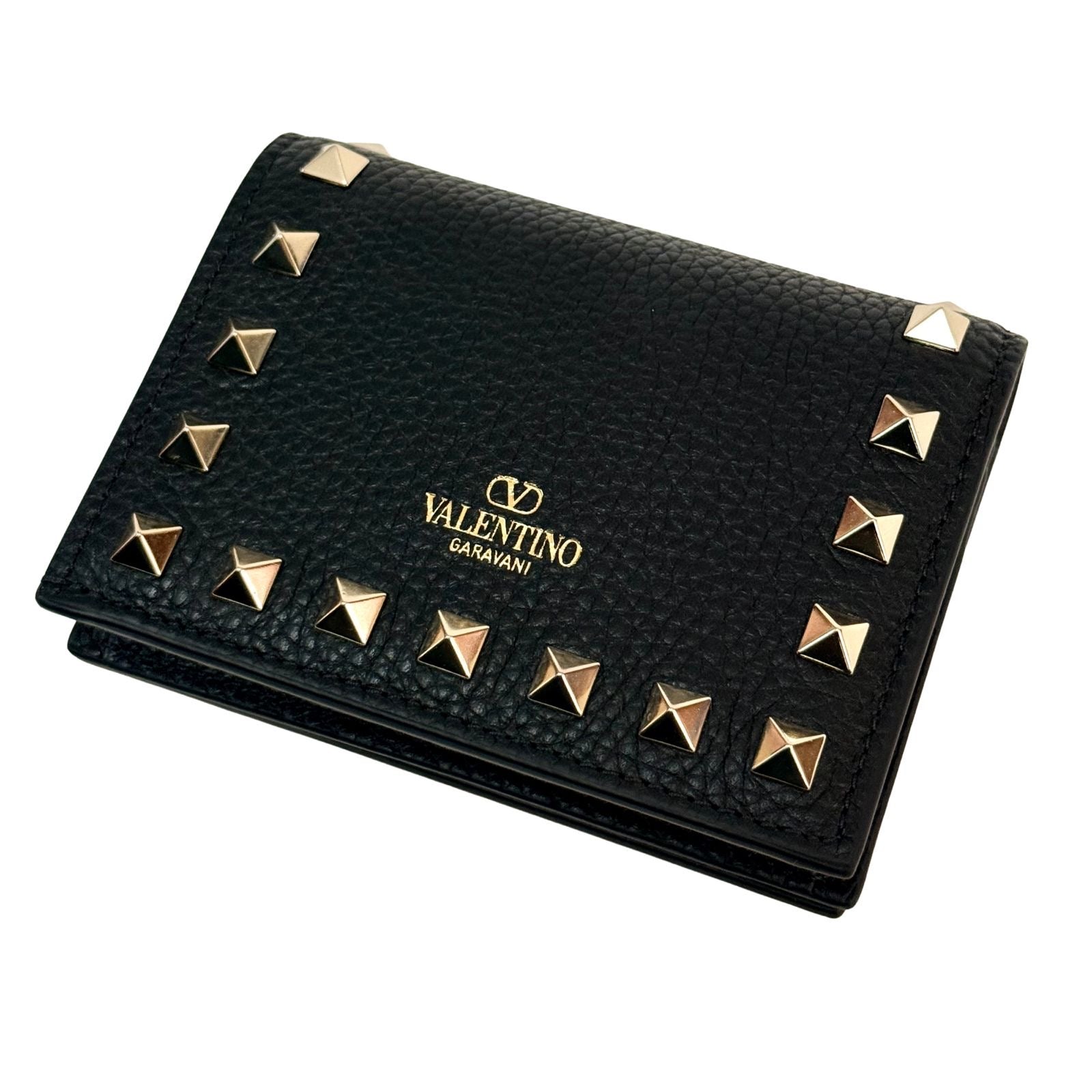 Valentino Bifold Rockstud Black