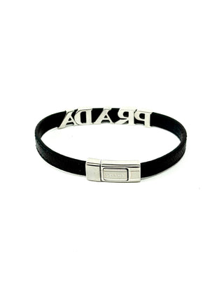 Prada Leather Black Bracelet