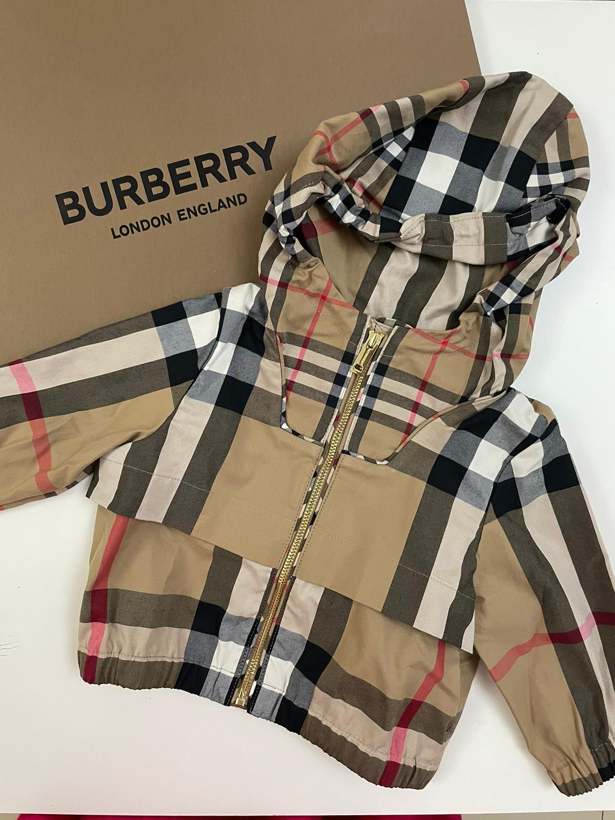 Burberry baby jacket sale best sale