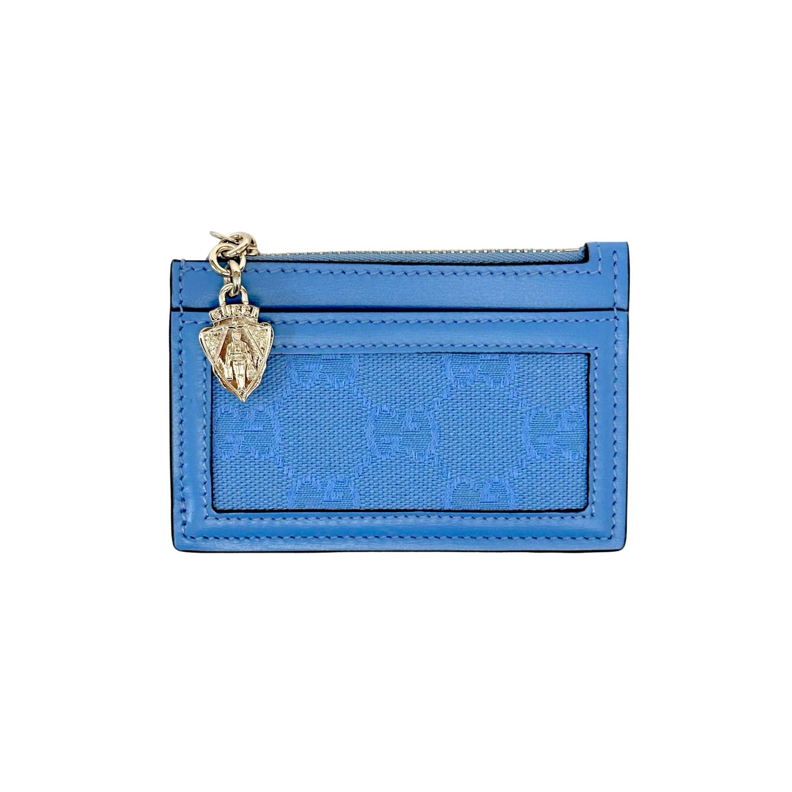 Gucci Luce Card Case Wallet Light Blue