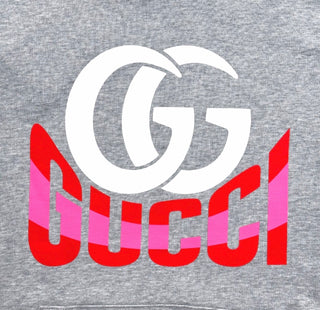 Gucci Hoody Grey White Print GG