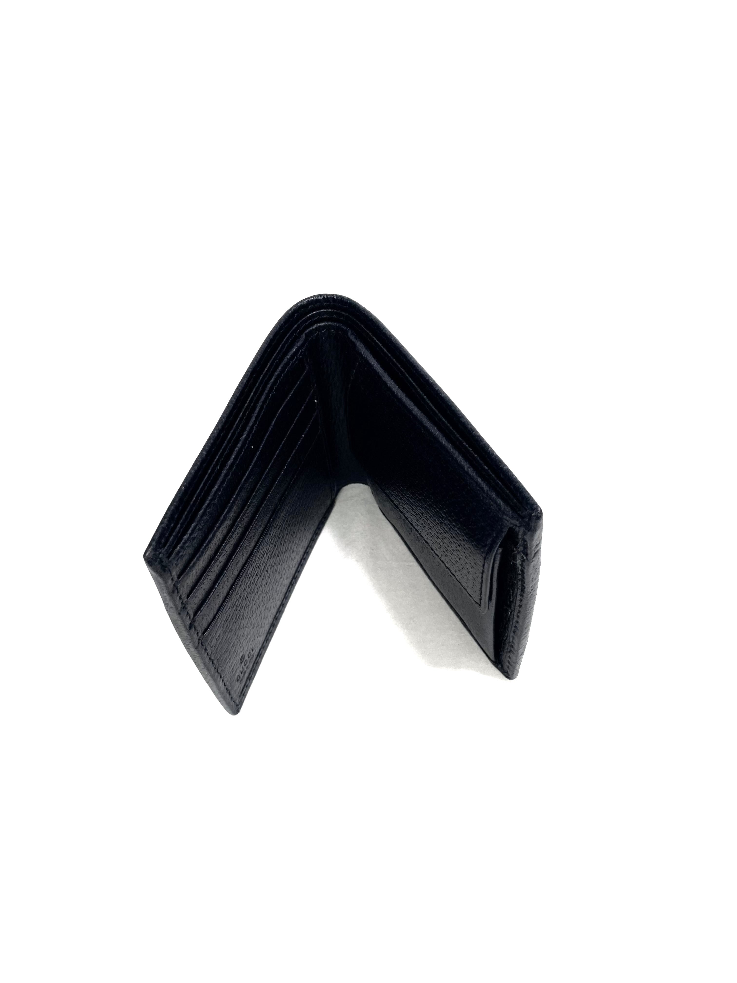 Gucci GG Black Grey Coin Wallet