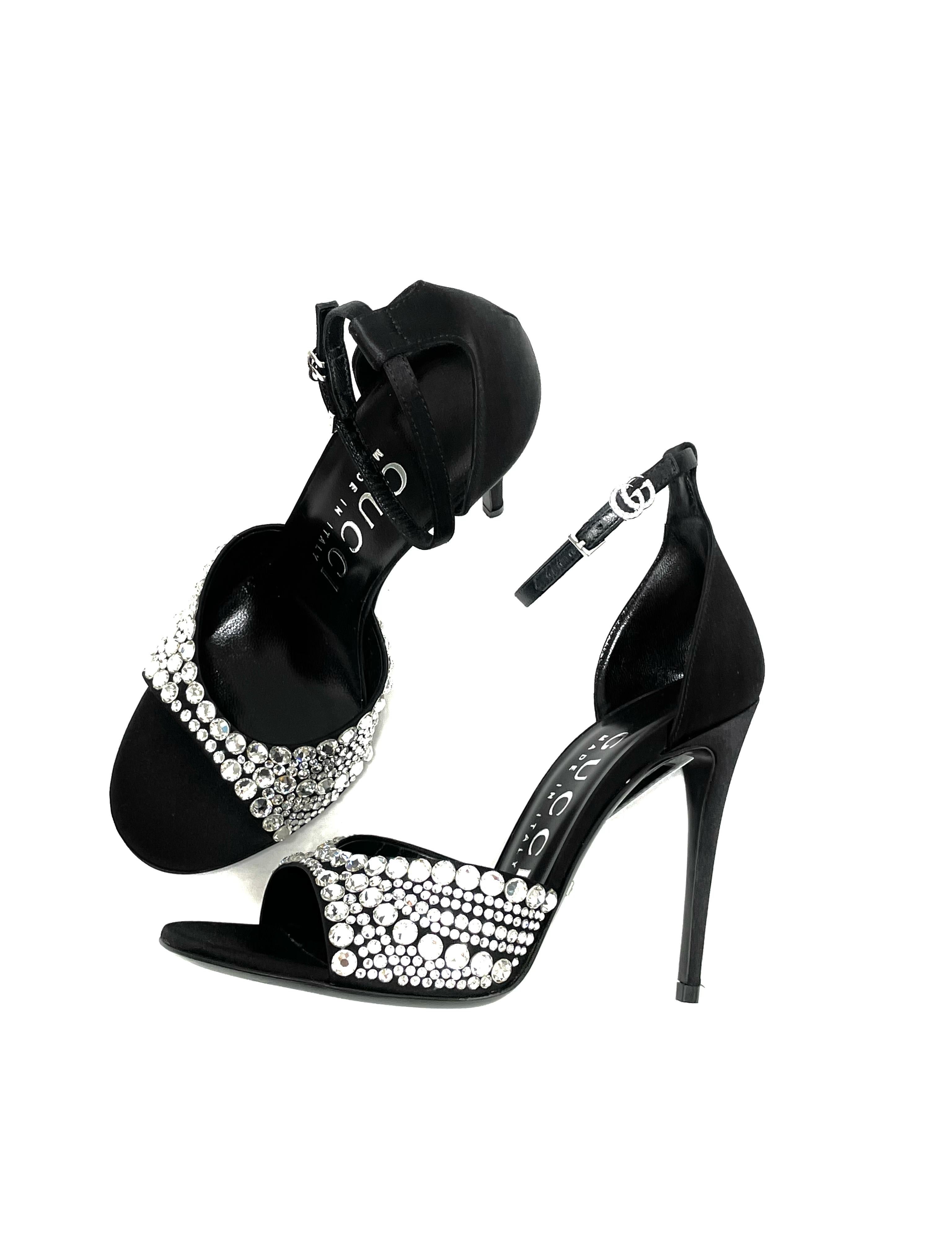 Gucci Crystal Ilse Sandals