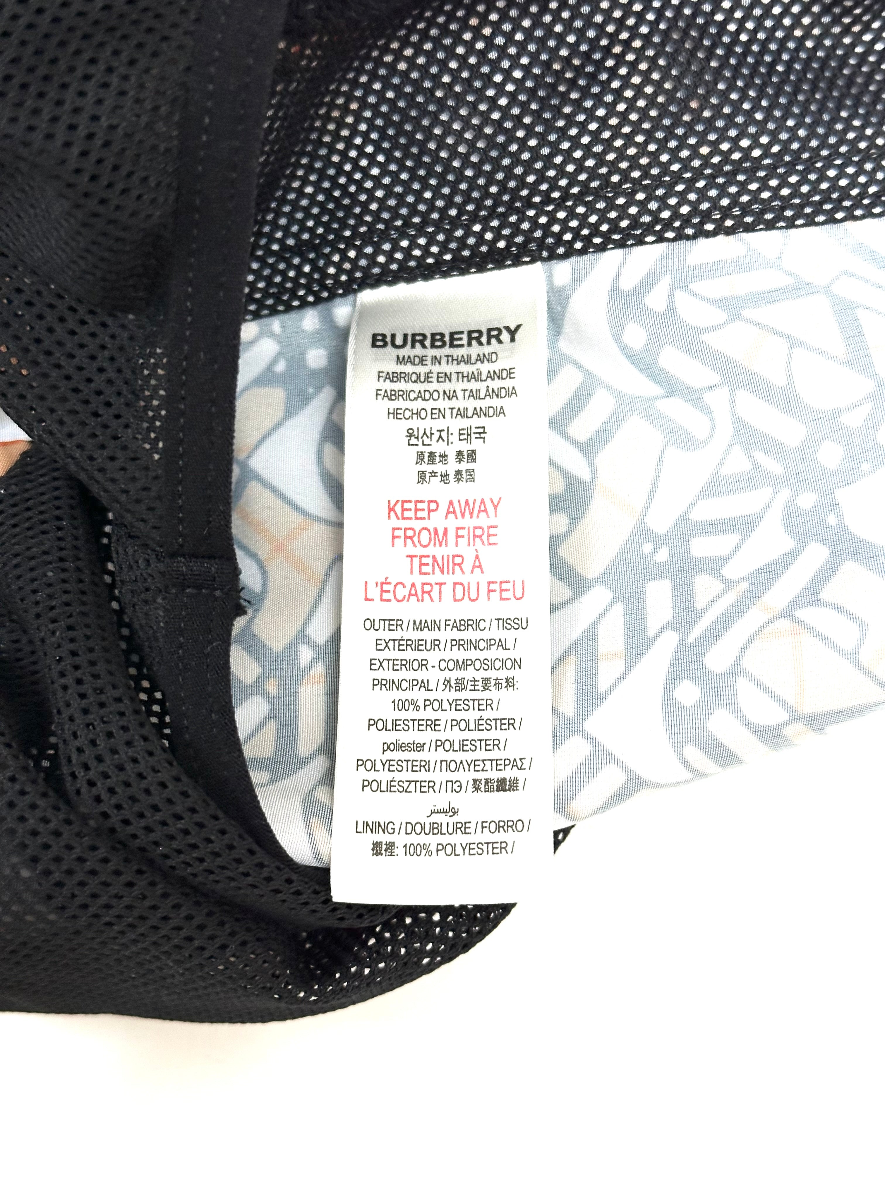 Burberry TB Logo Beige Swim Shorts