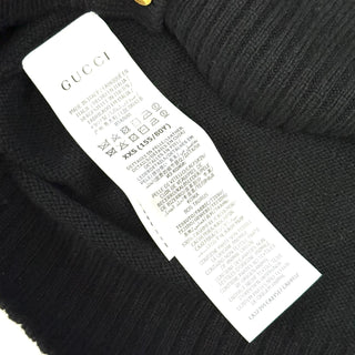 Gucci Black Cardigan with Horsebit Logo