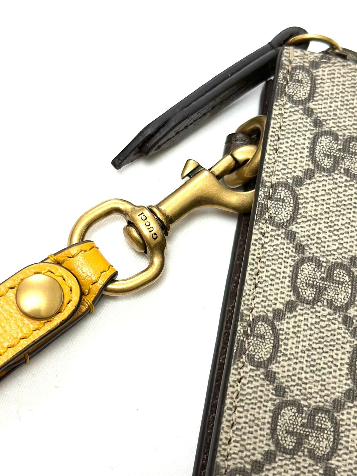 Gucci Pouch With Yellow Hand Strap